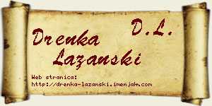 Drenka Lazanski vizit kartica